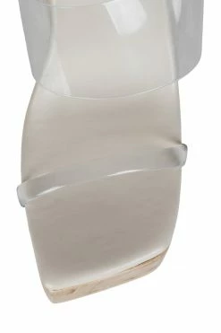 Jeffrey Campbell TRAPEZE-2 Crystal Clear