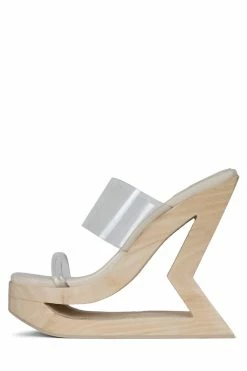 Jeffrey Campbell TRAPEZE-2 Crystal Clear